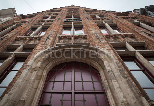 Historic facade of Bruges Stock photo © artjazz