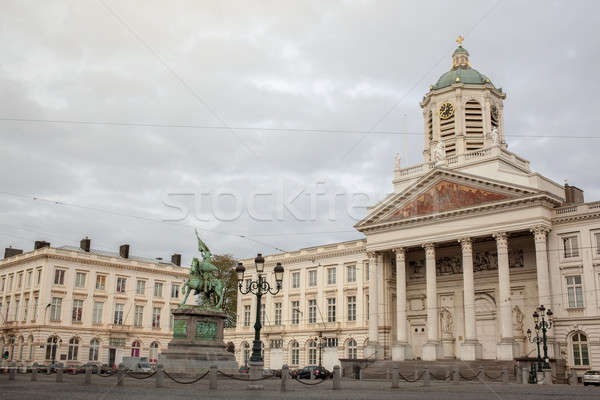 Bruxelles Belgia biserică Van rege constructii Imagine de stoc © artjazz