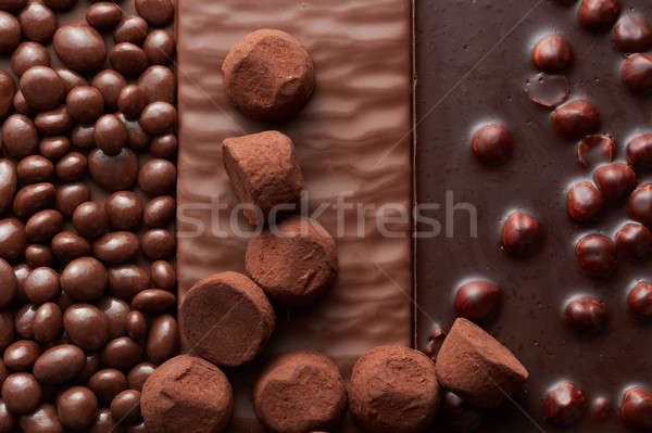 background of chocolate and sweets Stock photo © artjazz