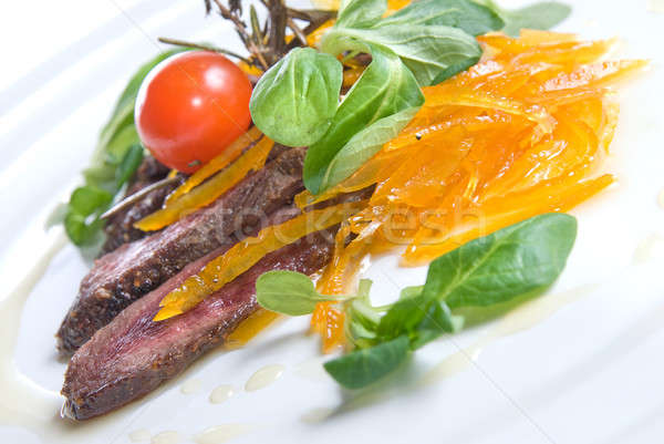 meat with vegetables Stock photo © artjazz
