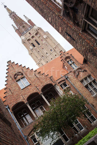 Vieux hôpital ouest ciel maison bâtiment [[stock_photo]] © artjazz