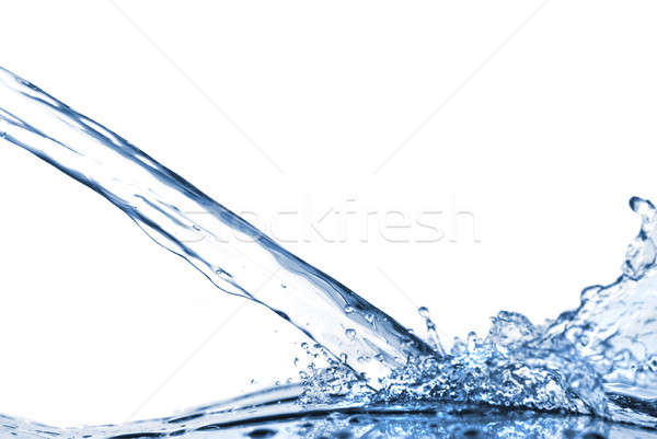water splash with wave isolated on white Stock photo © artjazz