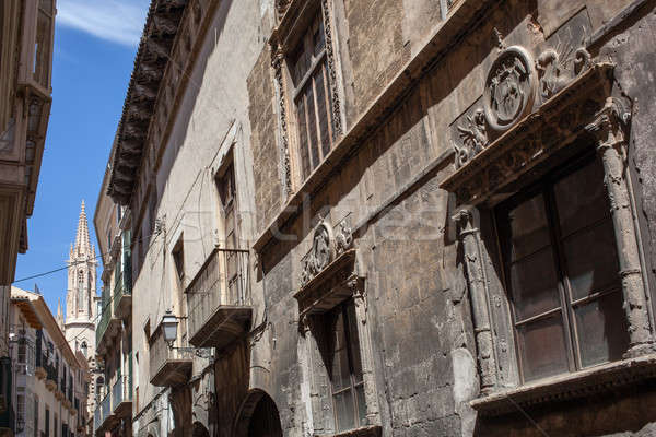 Old street of Palma de Mallorca Stock photo © artjazz