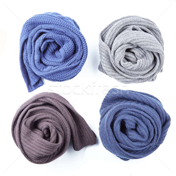 set of four twisted scarf different foreshortenings Stock photo © artjazz