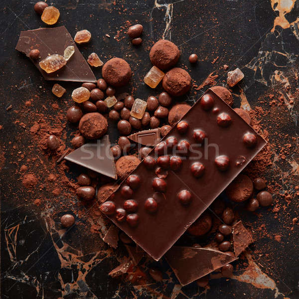 Top luxe heerlijk chocolade Stockfoto © artjazz