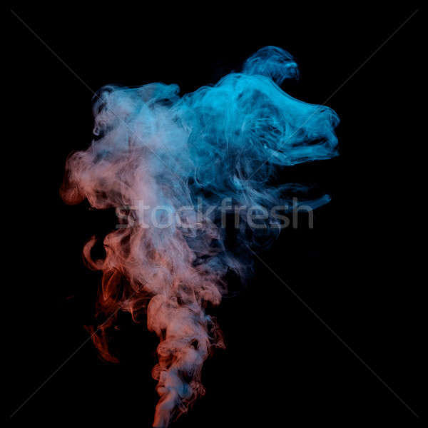 吸煙 黑暗 美女 黑色 抽象 質地 商業照片 © artjazz