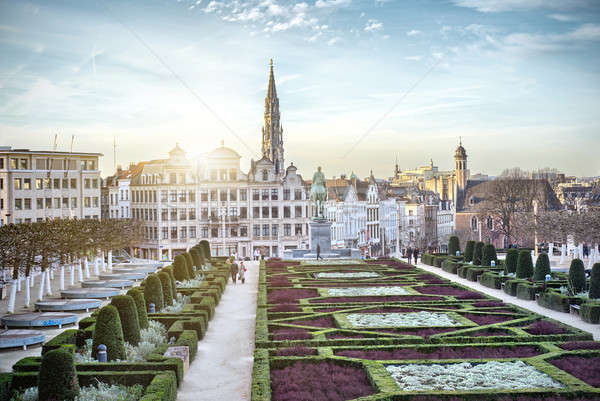 Arte Bruxelles Belgia casă constructii oraş Imagine de stoc © artjazz