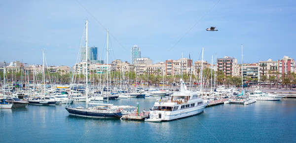 Many yachts lying at Port Stock photo © artjazz