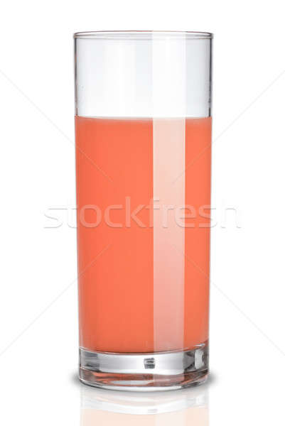 Foto stock: Vidro · toranja · suco · isolado · branco · comida