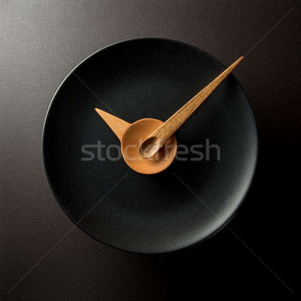 еды время часы черный Сток-фото © artjazz