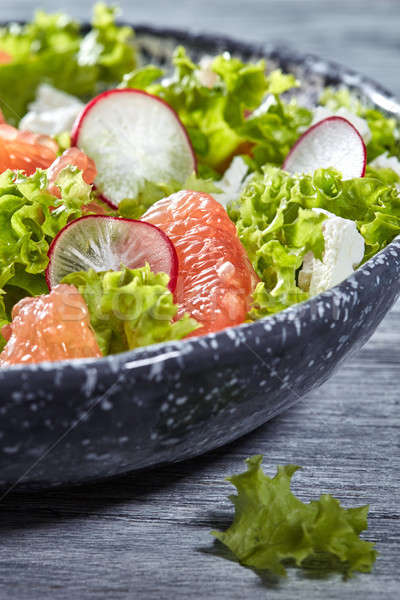Delicioso naturales vegetariano ensalada hortalizas lechuga Foto stock © artjazz