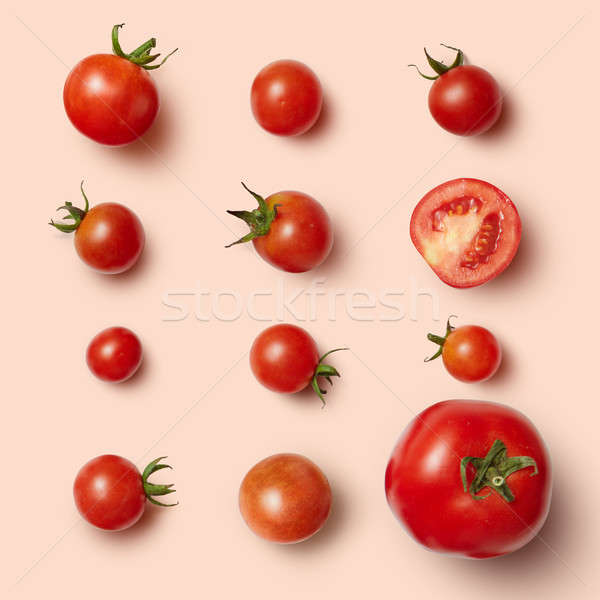 cherry tomatoes isolated Stock photo © artjazz
