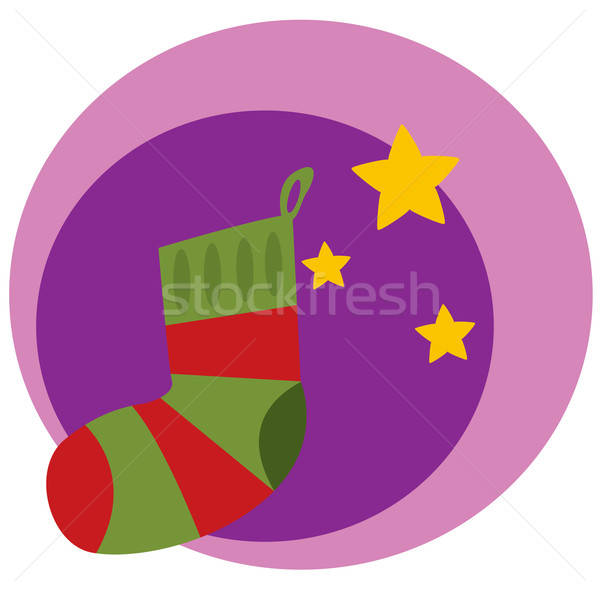 Crăciun stocarea in dungi violet iarnă Imagine de stoc © Artlover