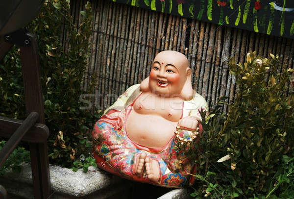笑みを浮かべて 仏 写真 幸せ 庭園 礼拝 ストックフォト © Artlover