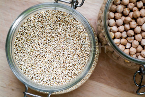 Quinoa and chickpeas Stock photo © Artlover