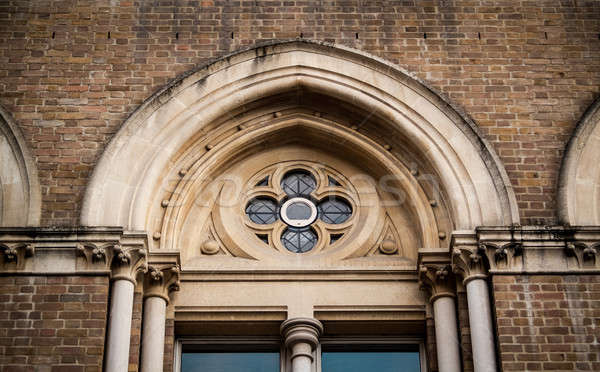 ウィンドウ 詳細 アーチ 古い建物 ロンドン ストックフォト © Artlover