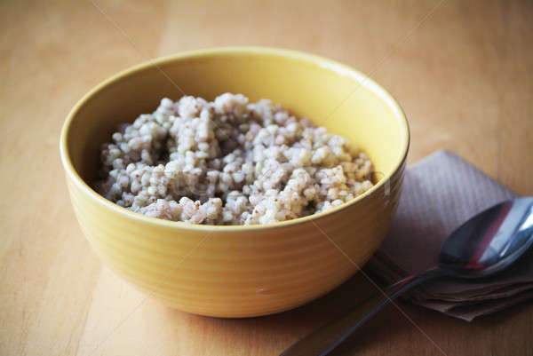 Bowl of buckwheat Stock photo © Artlover