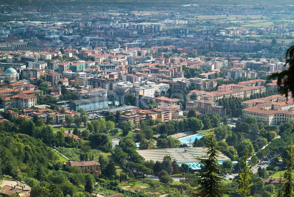 Kilátás gyönyörű olasz város város természet Stock fotó © Artlover