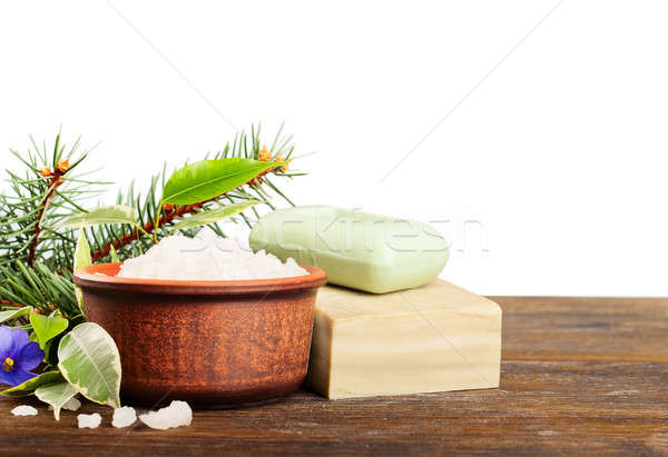 Aromatic bath salt and soap Stock photo © Artspace