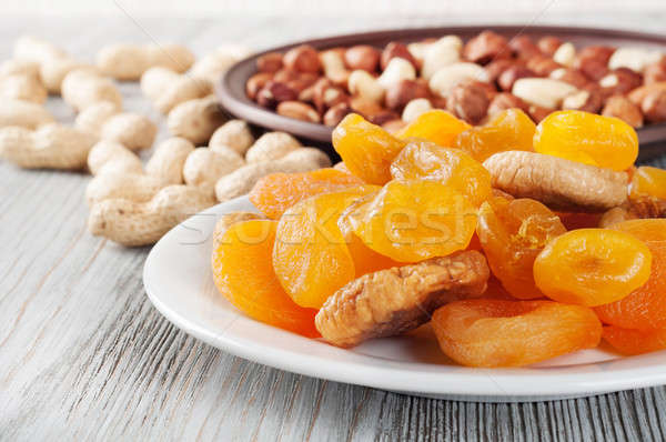 Dried sweet fruits and nuts Stock photo © Artspace