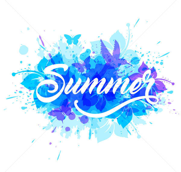 Blue summer tropical background Stock photo © Artspace