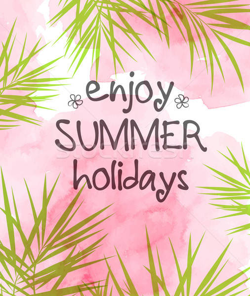 Pink summer tropical background Stock photo © Artspace