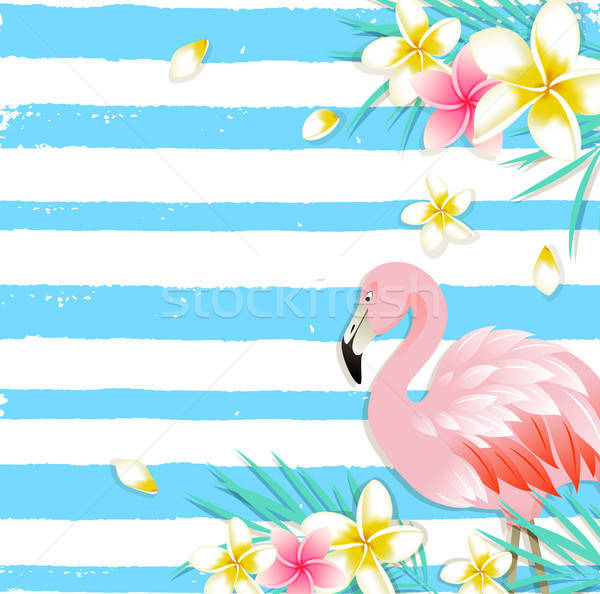 Blue summer vector tropical background Stock photo © Artspace