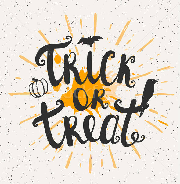 Trick or treat Halloween card Stock photo © Artspace