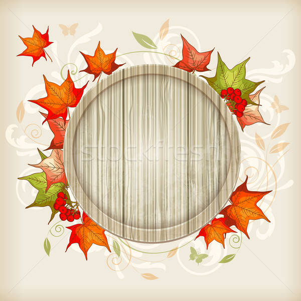 Autumn background with maple leaves Stock photo © Artspace
