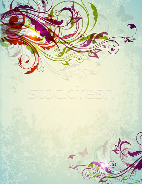 Abstract decorative floral background Stock photo © Artspace