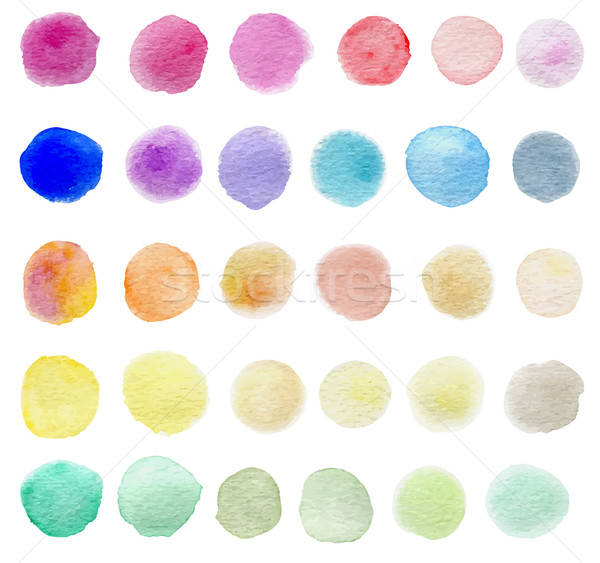 Vector watercolor blots Stock photo © Artspace