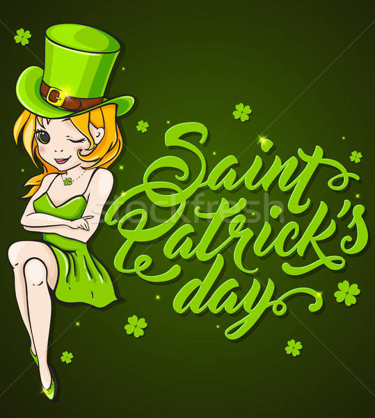 Greeting card for St. Patrick's day Stock photo © Artspace