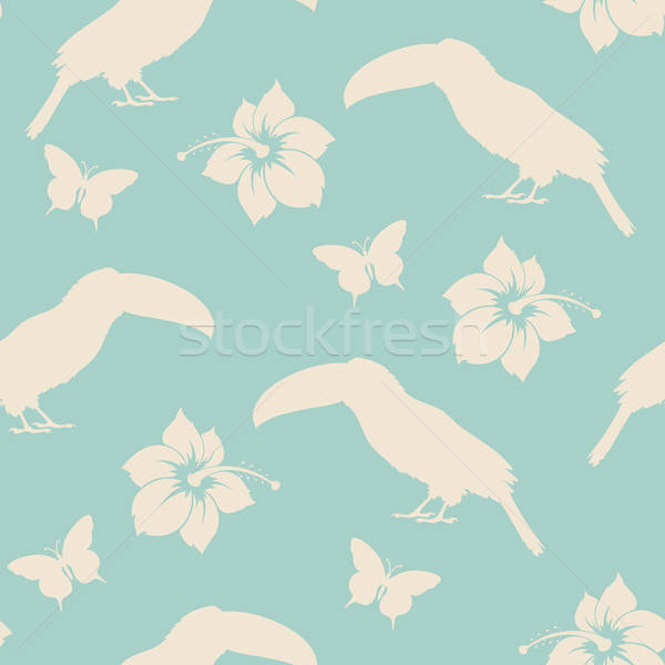 Summer pattern with toucan Stock photo © Artspace