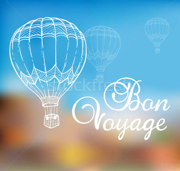 Background with air balloon Stock photo © Artspace