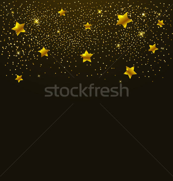 Golden shining stars Stock photo © Artspace