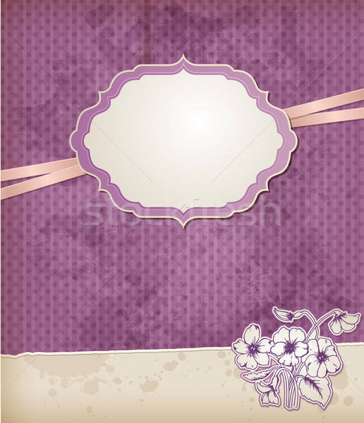 Background with violet flowers Stock photo © Artspace