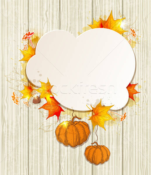 Maple leaves and pumpkins Stock photo © Artspace