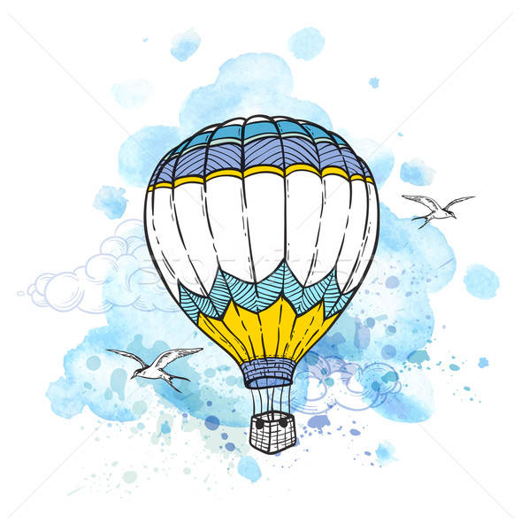 Abstract background with air balloon Stock photo © Artspace