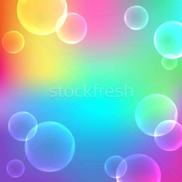 Blasen abstrakten Gradienten farbenreich Vektor Design Stock foto © Artspace