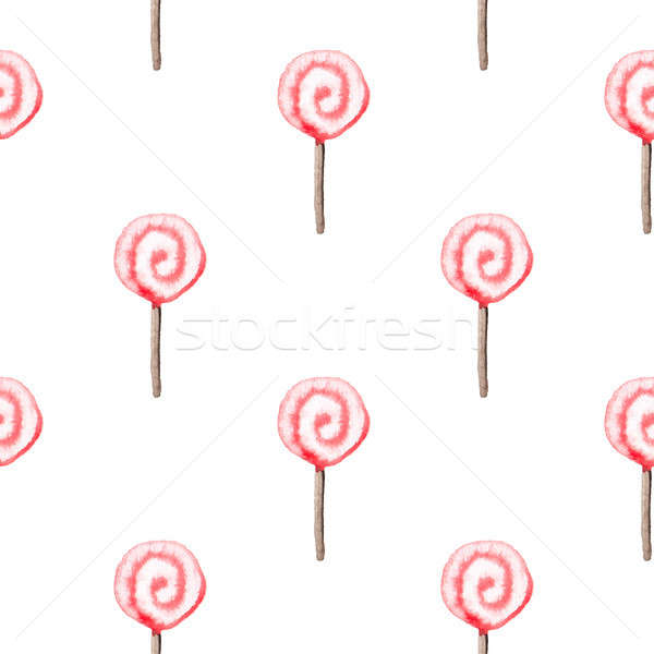 Lollipop san valentino acquerello alimentare Foto d'archivio © Artspace