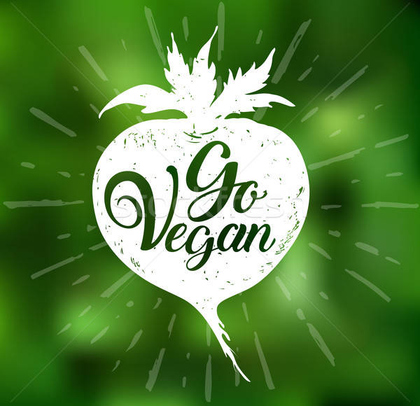 Raiz vegetal verde vegan turva vegetariano Foto stock © Artspace