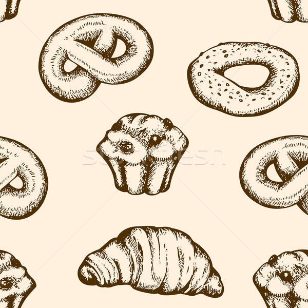 Brutărie epocă vector ilustrare Imagine de stoc © Artspace