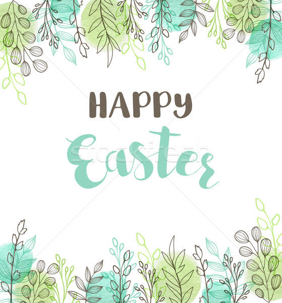 Green Easter greeting card Stock photo © Artspace