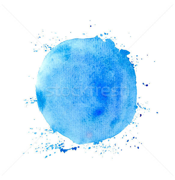 Blue round watercolor vector texture Stock photo © Artspace