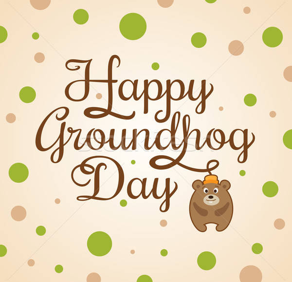 Card for Groundhog Day Stock photo © Artspace