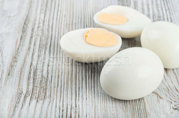 Boiled hen eggs Stock photo © Artspace