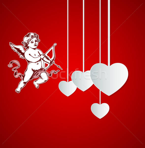 Background with Cupid for Valentine's day Stock photo © Artspace