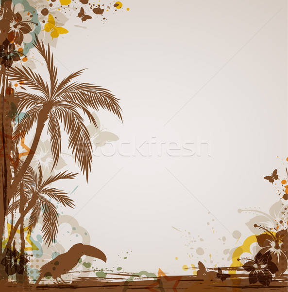 Grunge tropical background Stock photo © Artspace