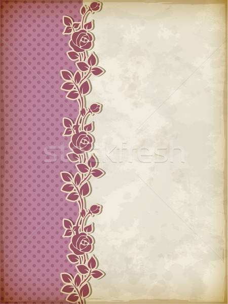 Retro background with roses Stock photo © Artspace