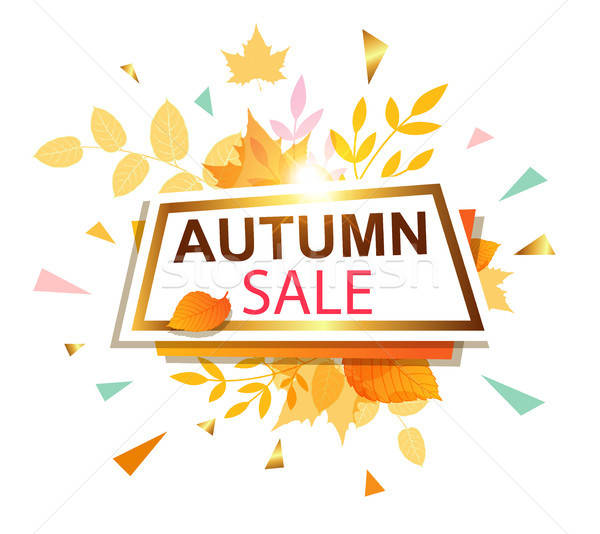 Banner for seasonal autumn sale Stock photo © Artspace